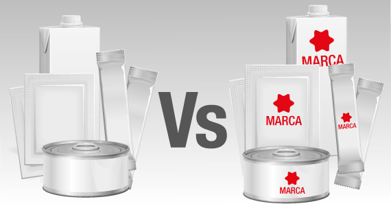 ilustración de medicamentos genéricos VS medicamentos de marca