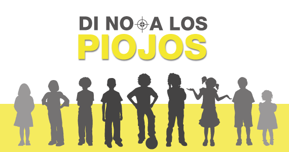 cartel de Di no a las piojos