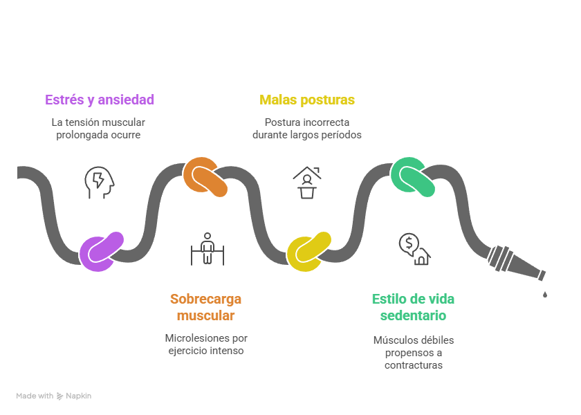 causas de las contracturas musculares