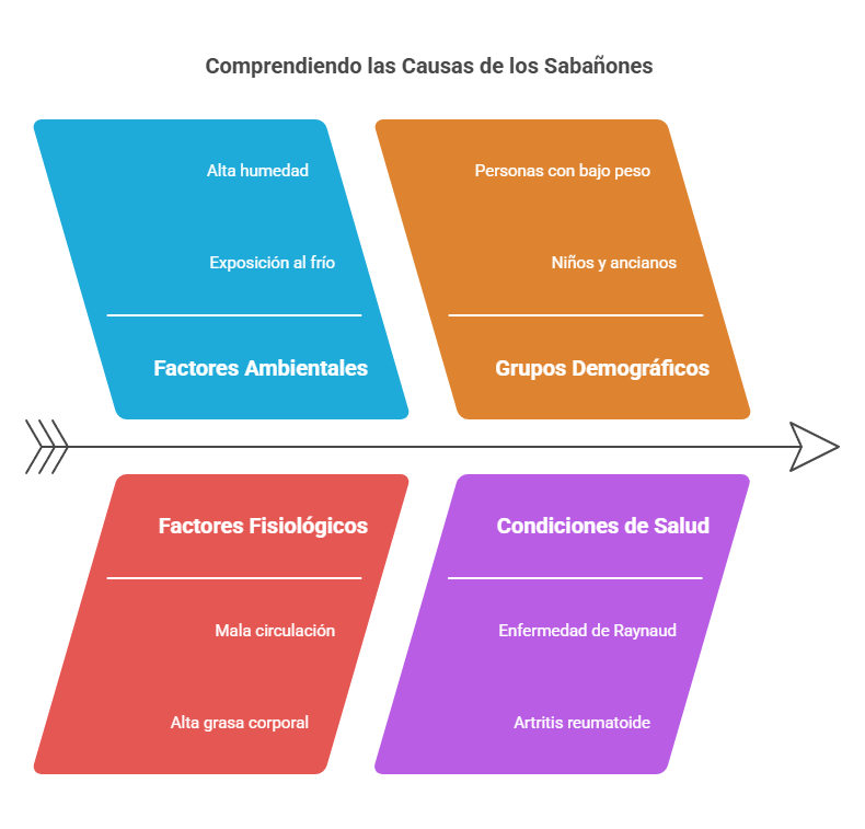Sabañones: ¿Por qué se producen y cómo aliviar sus síntomas? 1 ilustración de causas de los sabañones