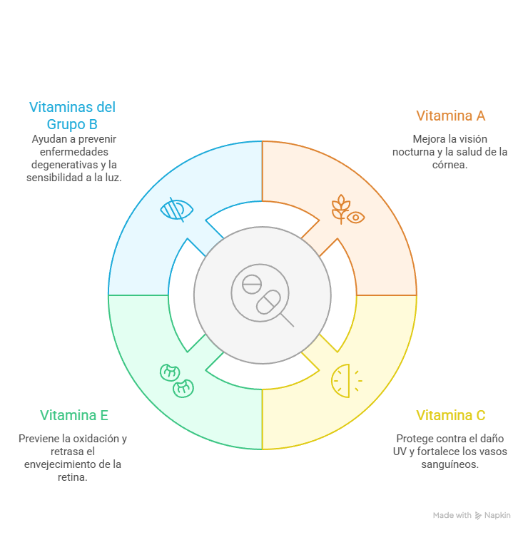 Vitaminas y minerales esenciales para la salud ocular 1 vitaminas para los ojos